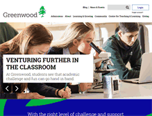 Tablet Screenshot of greenwoodcollege.org